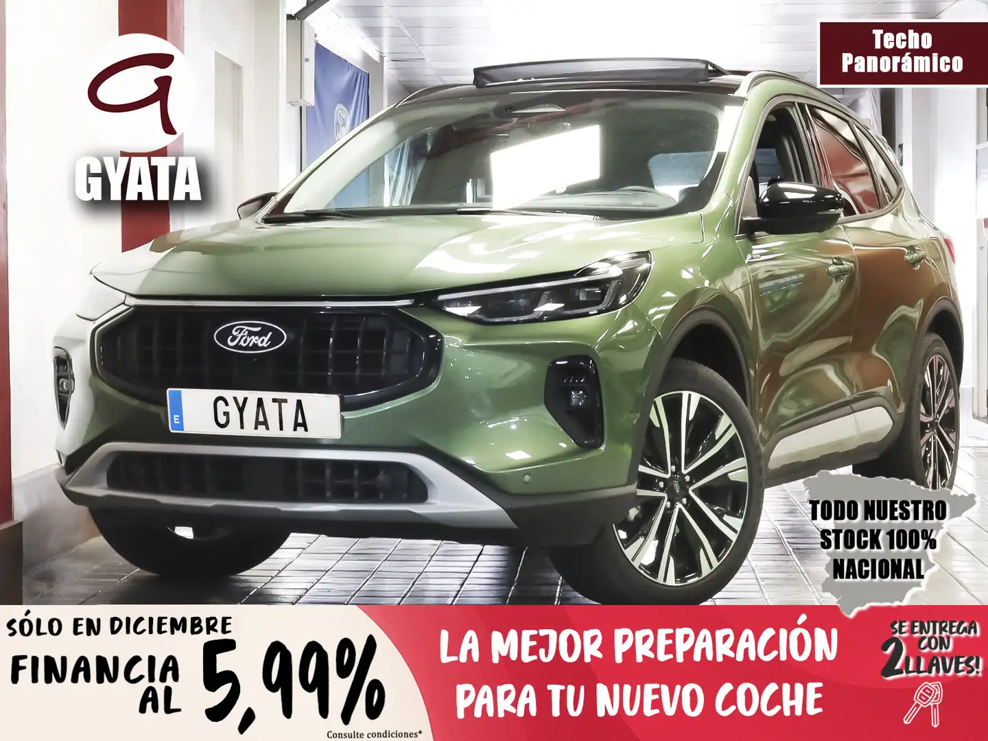 Ford Kuga 2.5 Duratec FHEV Active X 4x2 Aut. Verde - 1