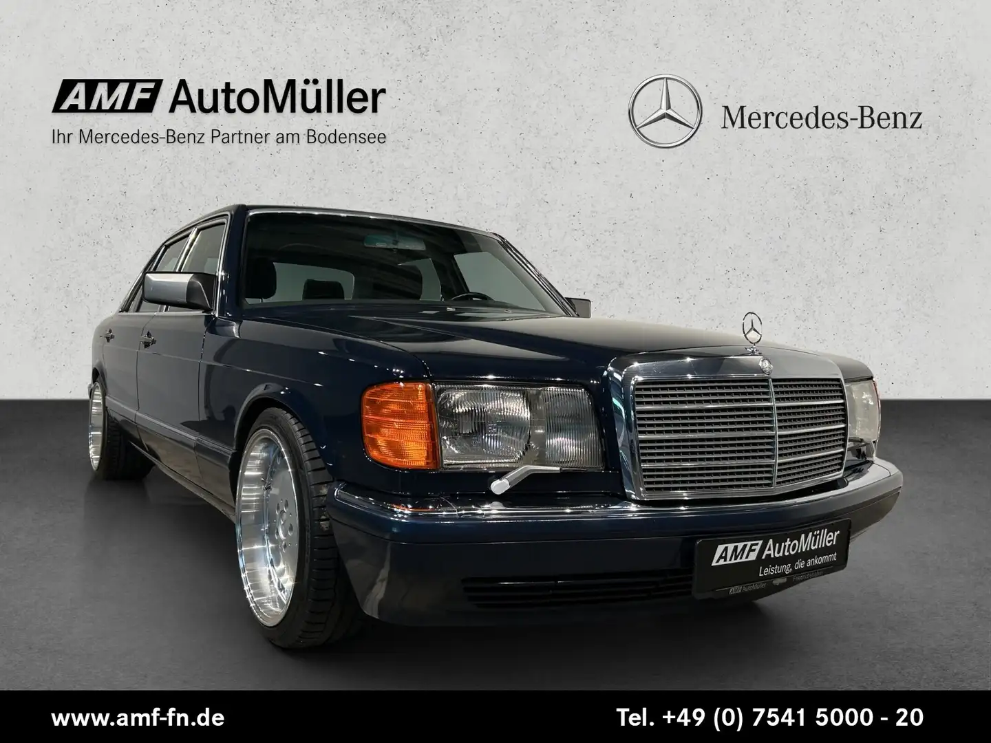 Mercedes-Benz 560 560 SEL lang S-DACH+KLIMA+SHZ+EL.RÜCKBANK+IMPORT Bleu - 1