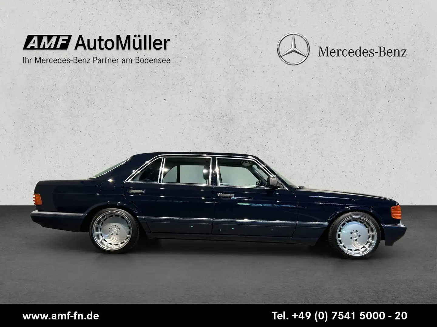 Mercedes-Benz 560 560 SEL lang S-DACH+KLIMA+SHZ+EL.RÜCKBANK+IMPORT Bleu - 2