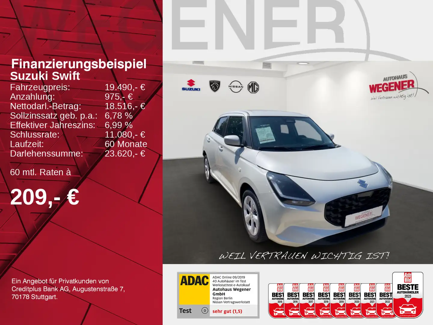 Suzuki Swift SWIFT CVT KLIMA KAMERA ALU COMFORT Blanc - 2