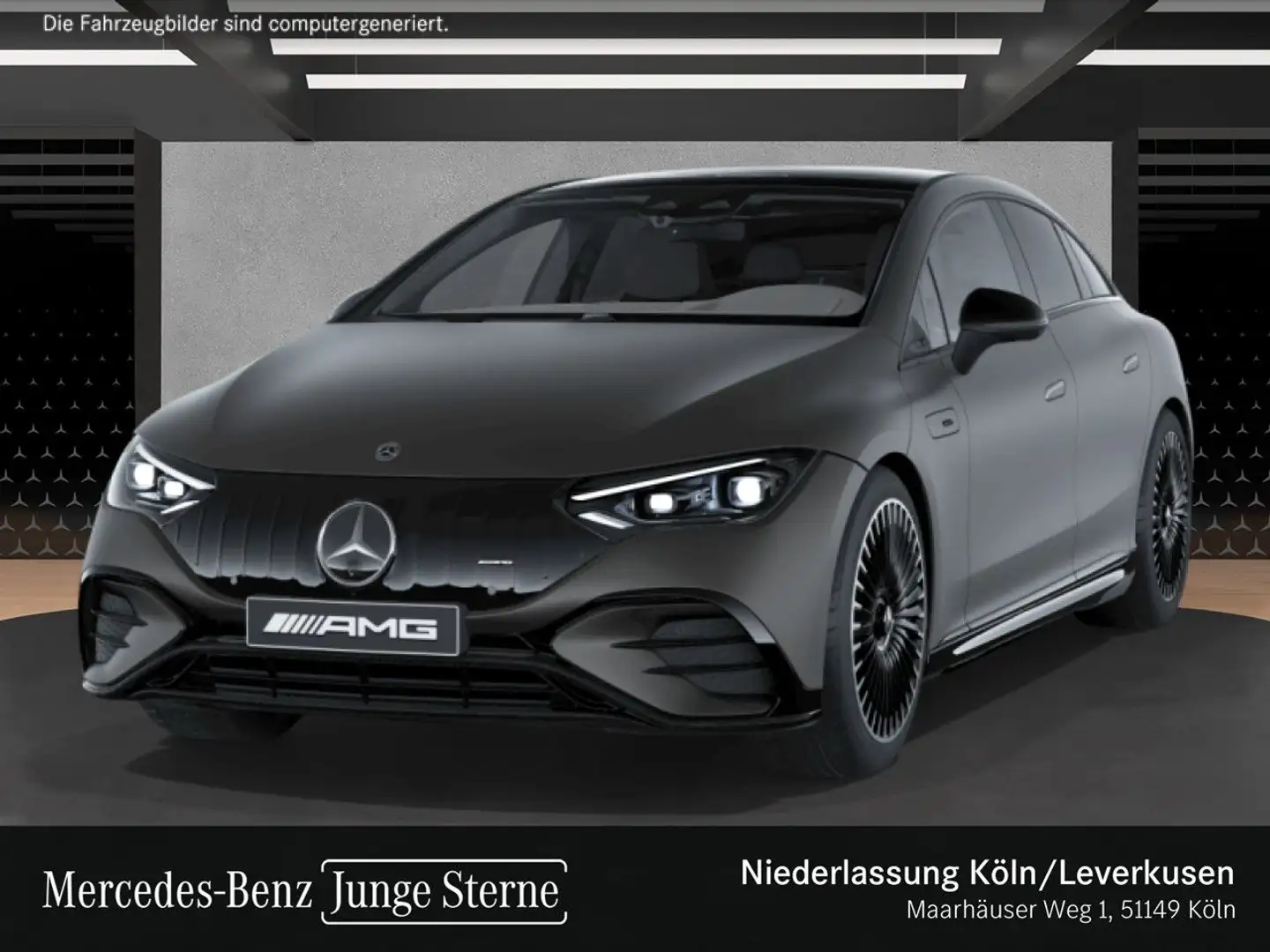 Mercedes-Benz EQE 53 AMG 4M Keramik Driversp Fahrass Airmat Pano Grau - 2