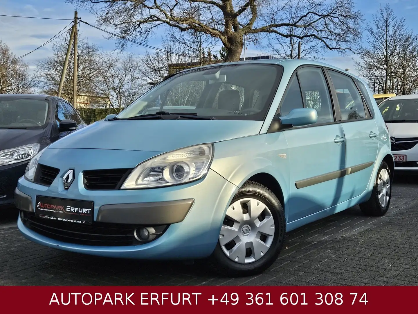 Renault Scenic II Avantage*Klima*AHK*TÜV+SERV+GARANTIE Blau - 1