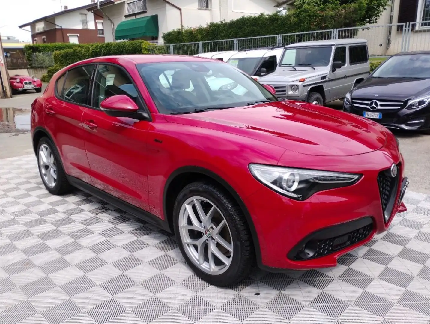 Alfa Romeo Stelvio 2.2 Turbodiesel 190 CV AT8 Q4 Sprint.CERCHI 20 Rosso - 1