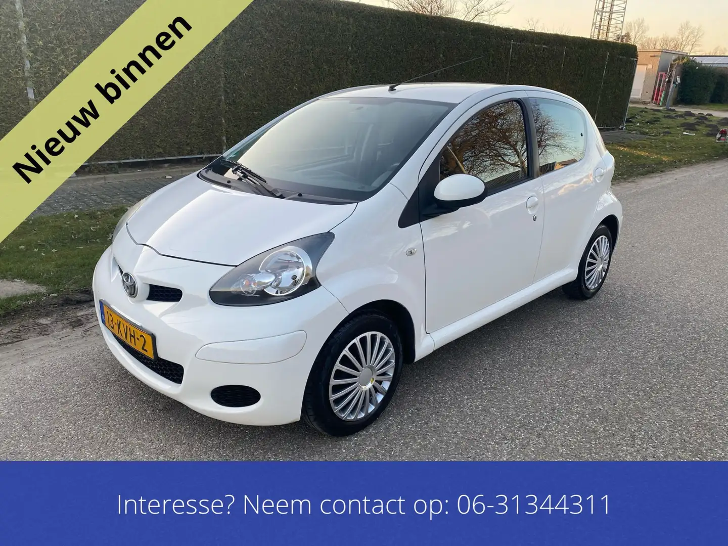 Toyota Aygo 1.0-12V Comfort 5 deurs origineel Nederlands Nw ap Wit - 1