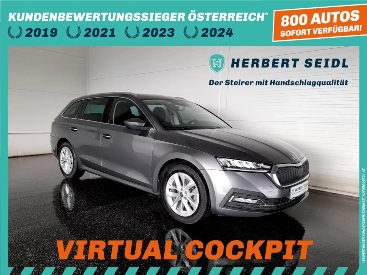 Skoda Octavia Combi STYLE 2,0 TDI DSG *VOLL-LED / HEAD-UP / VIRTUELL / NAVI / ACC / 2-ZONEN-KLIMA* Grau - 1