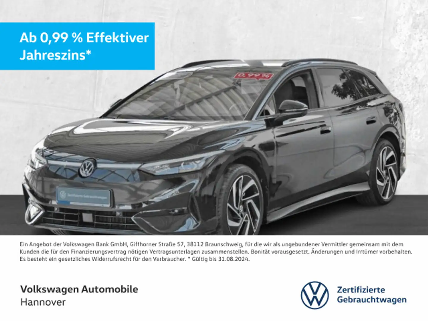 Volkswagen ID.7 Tourer Pro Navi AHK IQ.Light 82kWh ACC PDC Schwarz - 1