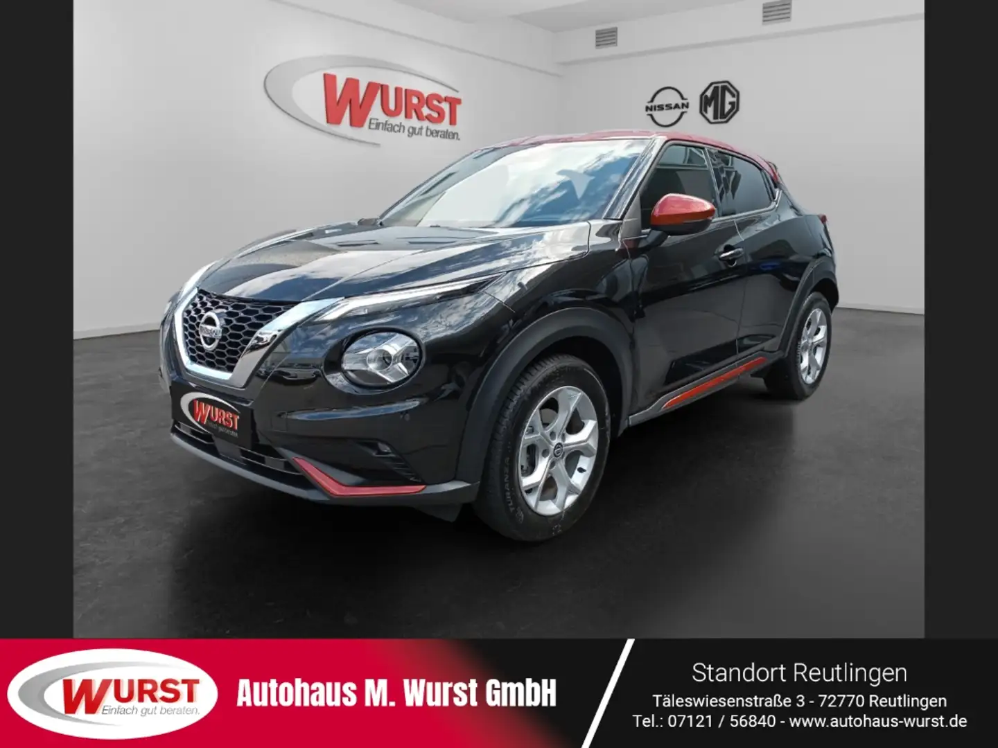 Nissan Juke N-Connecta 1.0 DIG-T EU6d DCT ProPilot LED Rundums Schwarz - 1
