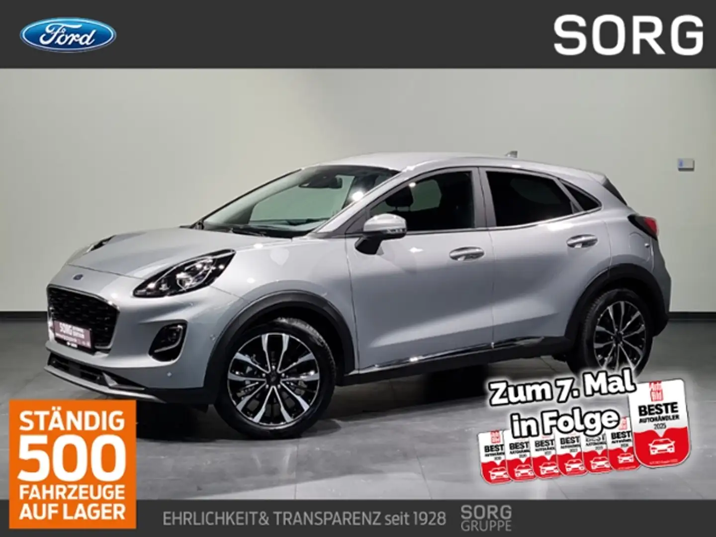 Ford Puma 1.0 EcoBoost Titanium X*B&O*KAMERA* Silber - 1
