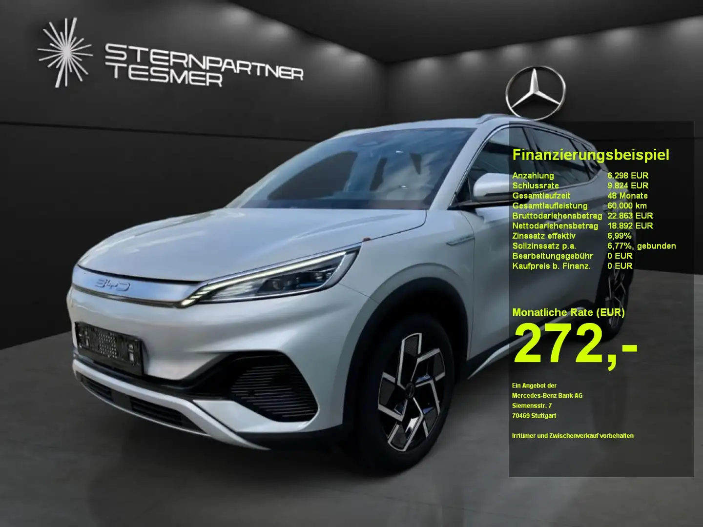 BYD Atto 3 Design SHZ+TOTW.+PANO+NAVI+KAMERA+AMBIENTE Weiß - 1