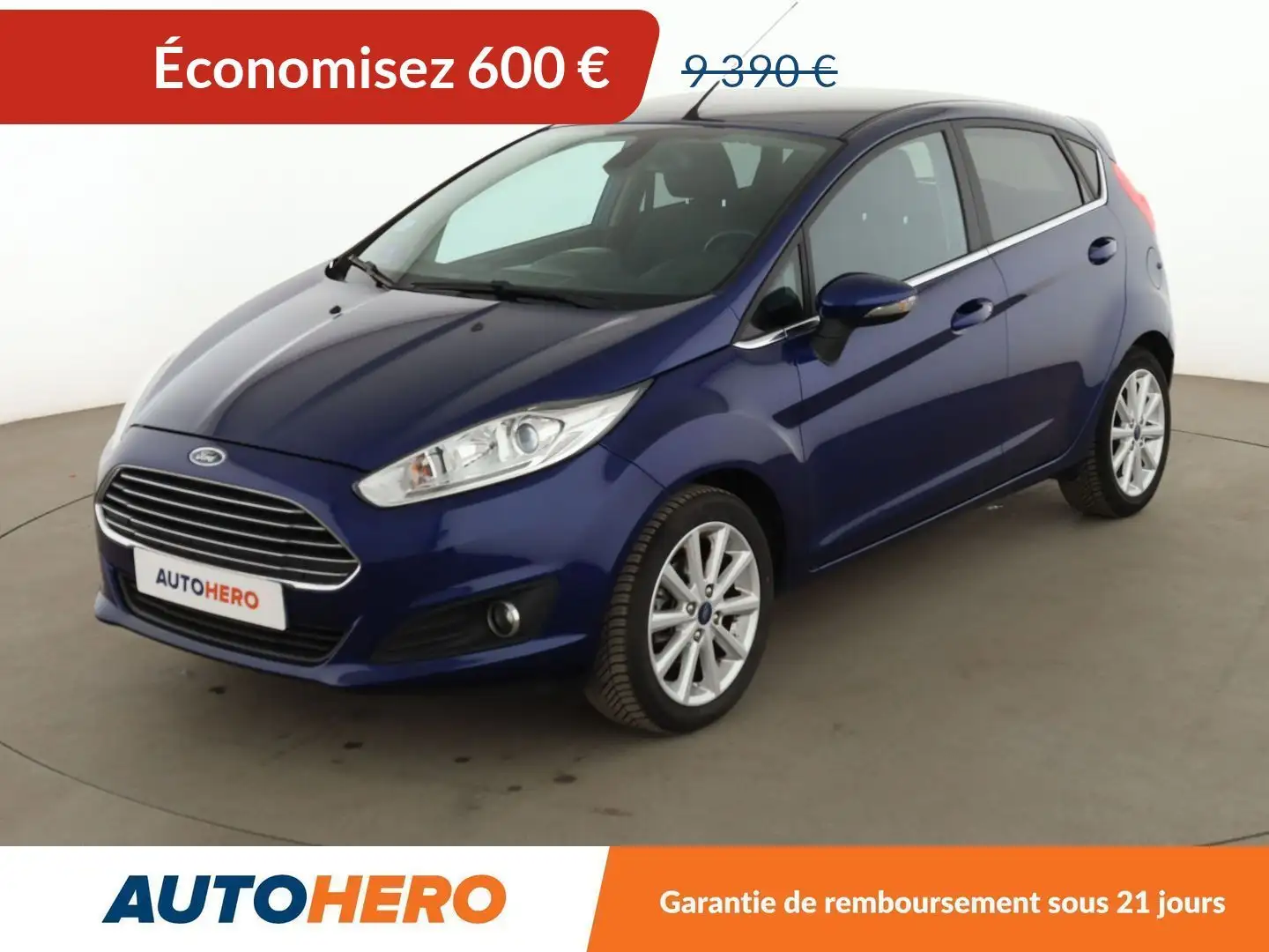 Ford Fiesta 1.0 EcoBoost Titanium Bleu - 1