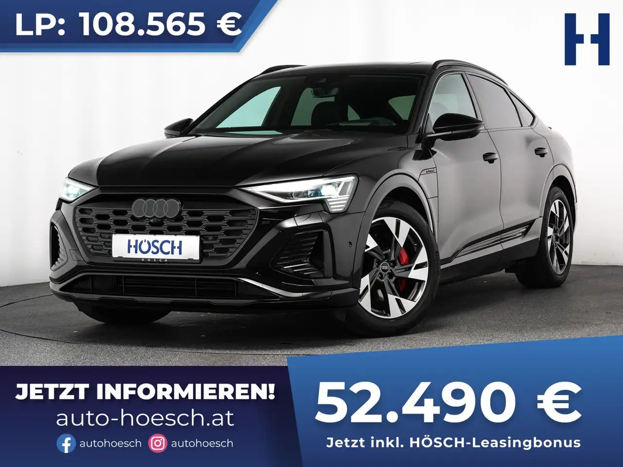 Audi Q8 e-tron 55 SB quattro 2x S-LINE BLACK HEAD-UP PANO MATRIX