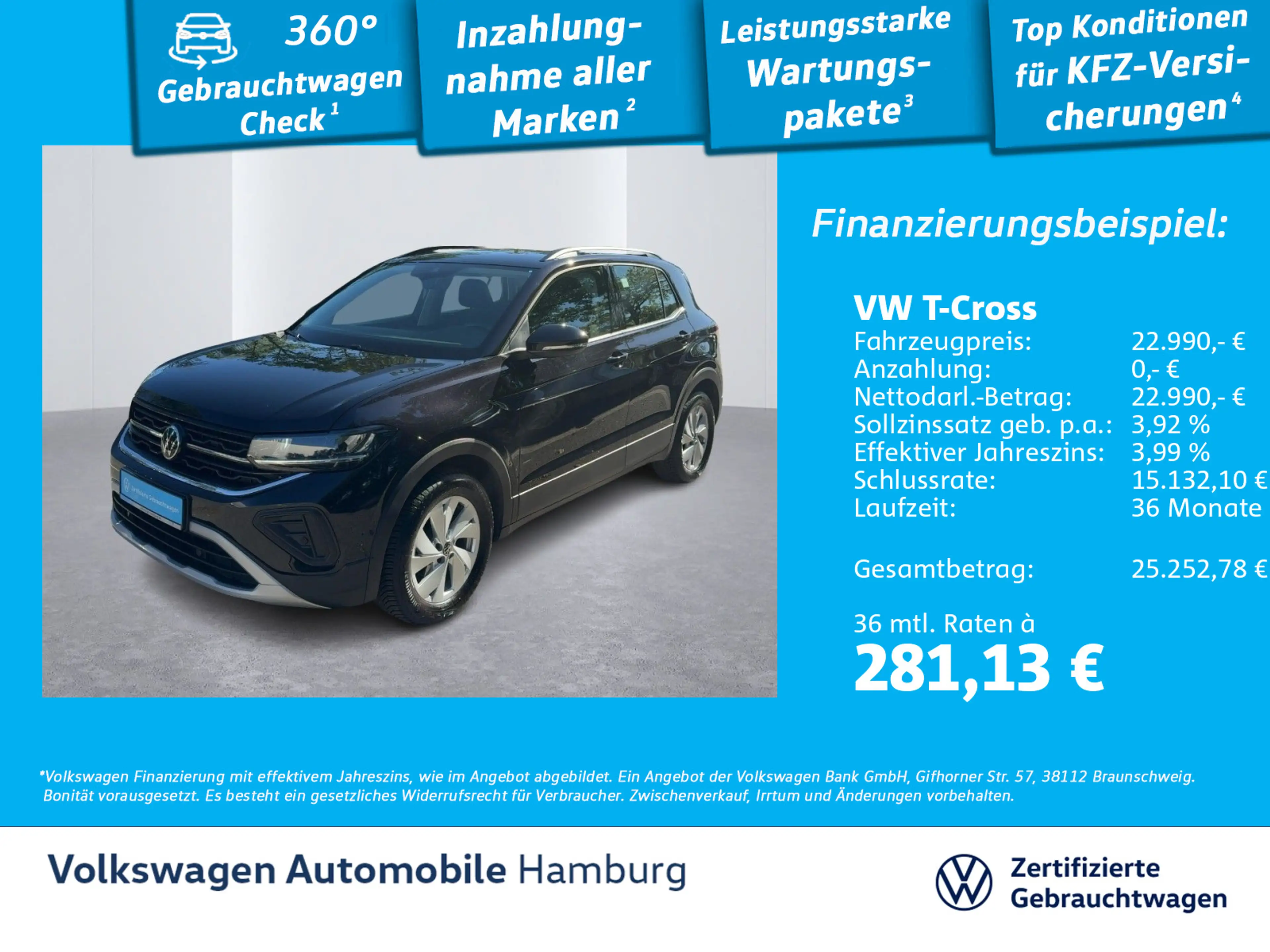 Volkswagen T-Cross 1.0 TSI Life Klima Navi Sitzhzg — photo 2
