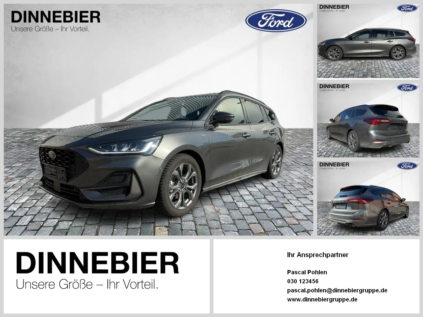Ford Focus ST-Line X LED+AHK+Kamera+Winterpaket Grijs - 1