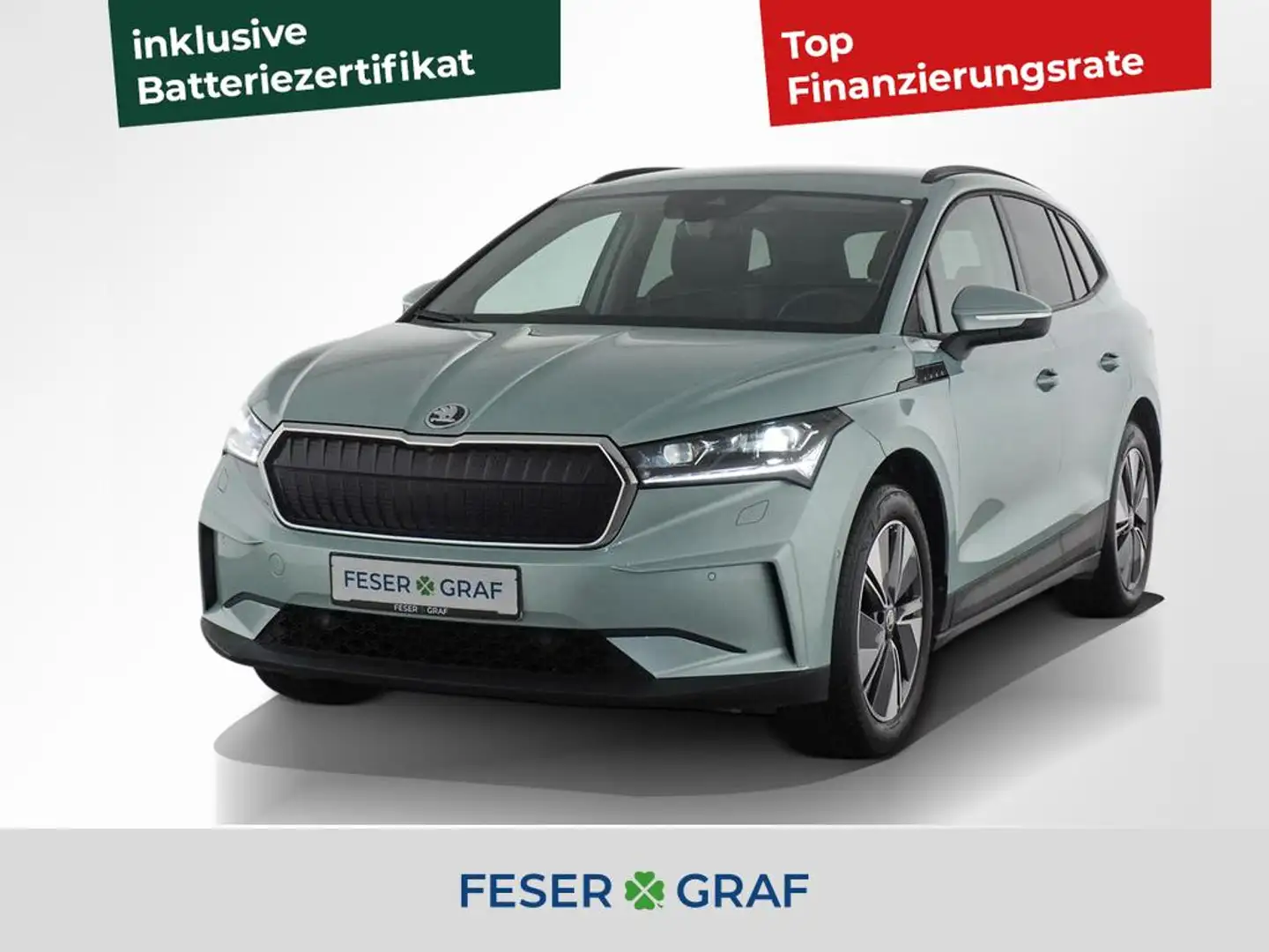 Skoda Enyaq 60 Matrix-LED / DAB / 360° / NAVI / KAMERA Argent - 1