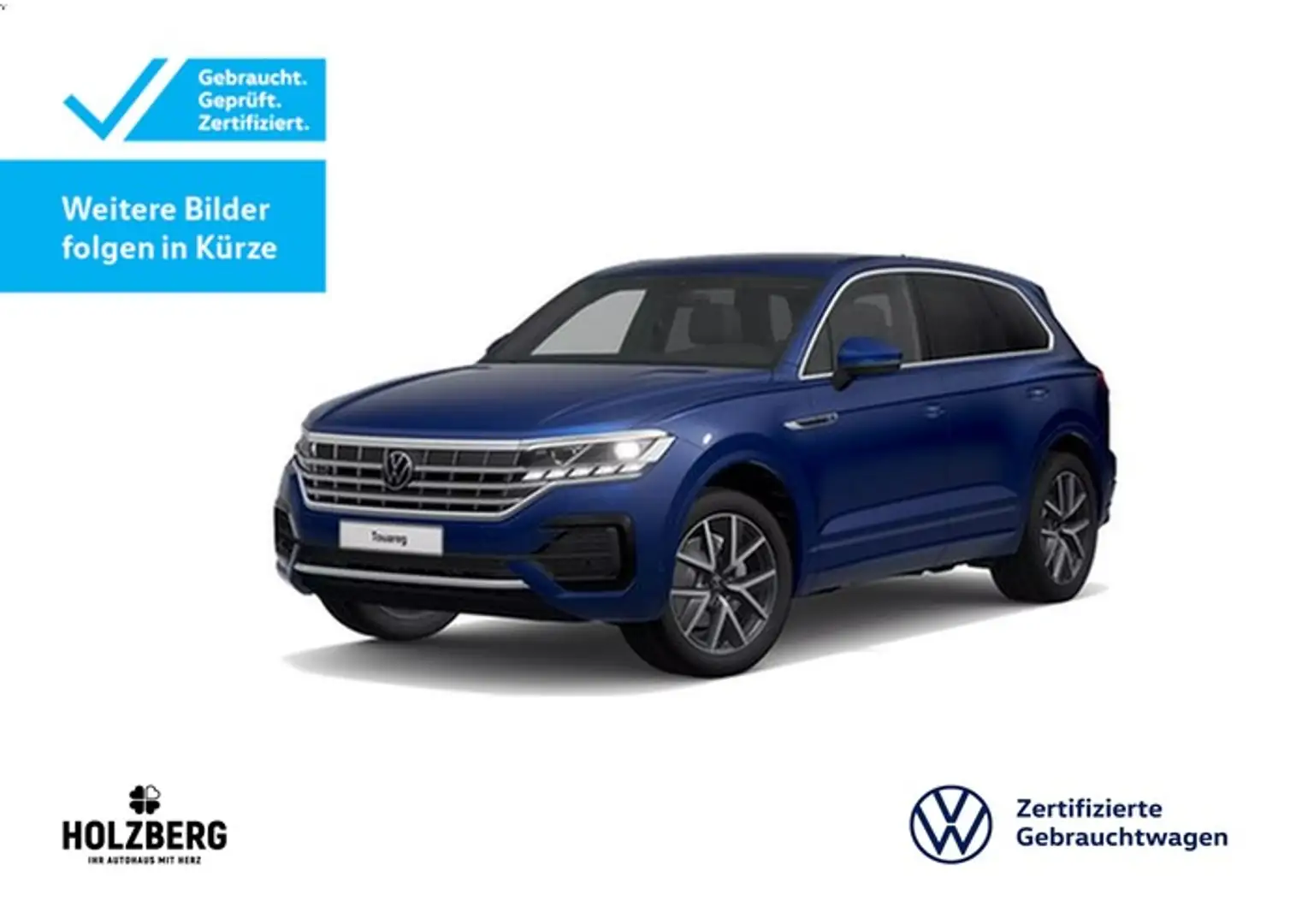 Volkswagen Touareg 3.0 TDI 4MOTION R-Line STHZ+LUFT+AHK+IQLIGHT Blau - 1