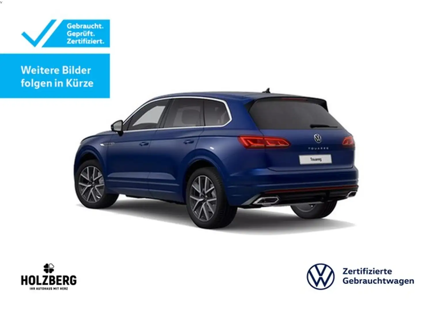 Volkswagen Touareg 3.0 TDI 4MOTION R-Line STHZ+LUFT+AHK+IQLIGHT Blau - 2
