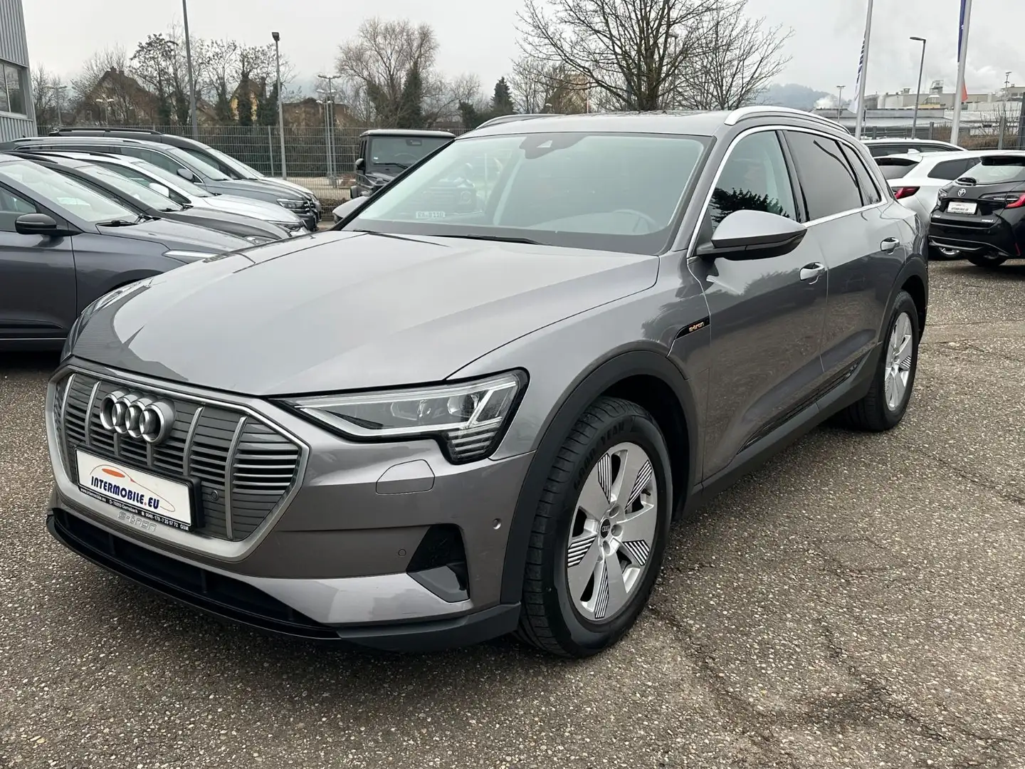 Audi e-tron 55 quattro AHK LED LEDER NAVI AC CAM PANO Gris - 1