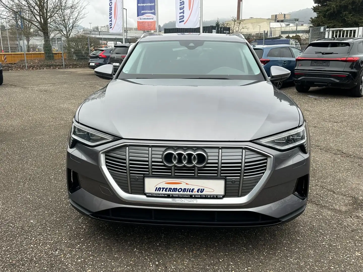 Audi e-tron 55 quattro AHK LED LEDER NAVI AC CAM PANO Gris - 2