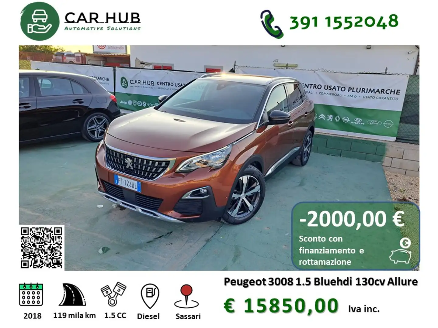Peugeot 3008 1.5 BlueHdi Allure sport 130cv Bronce - 1