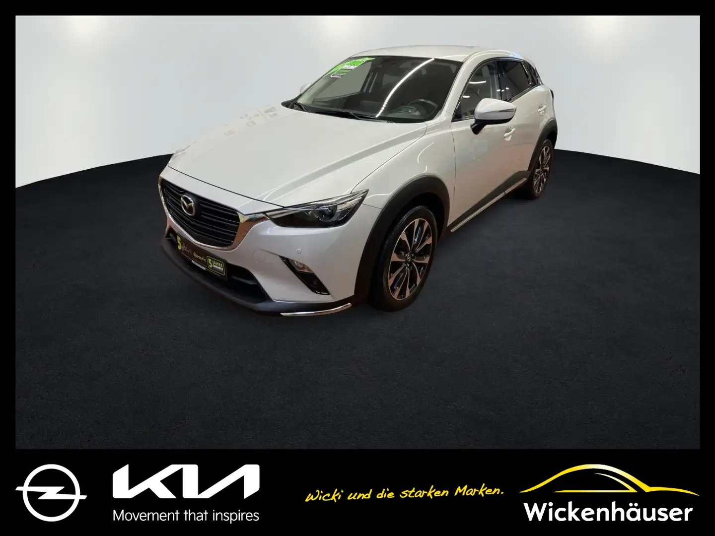 Mazda CX-3 Sports-Line LED+Navi+SHZ+KeyLess+HeadUp Blanc - 1