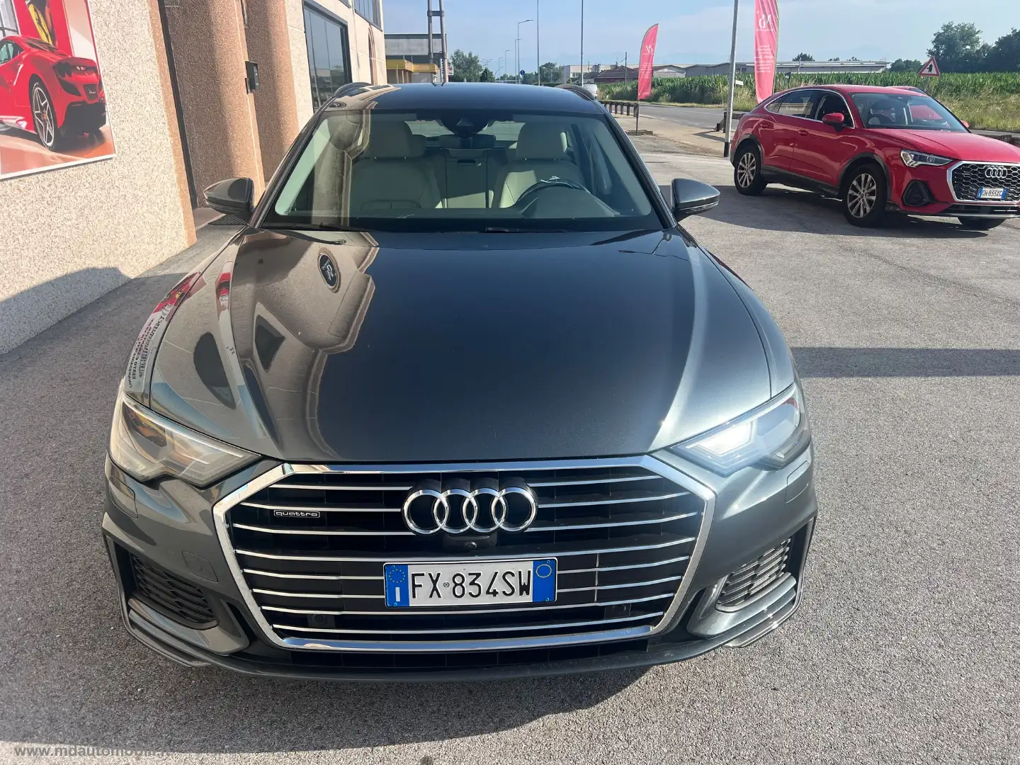 Audi A6 Avant 45 3.0 TDI qu. tipt. Bus. Sport S LINE CAMER Grigio - 2