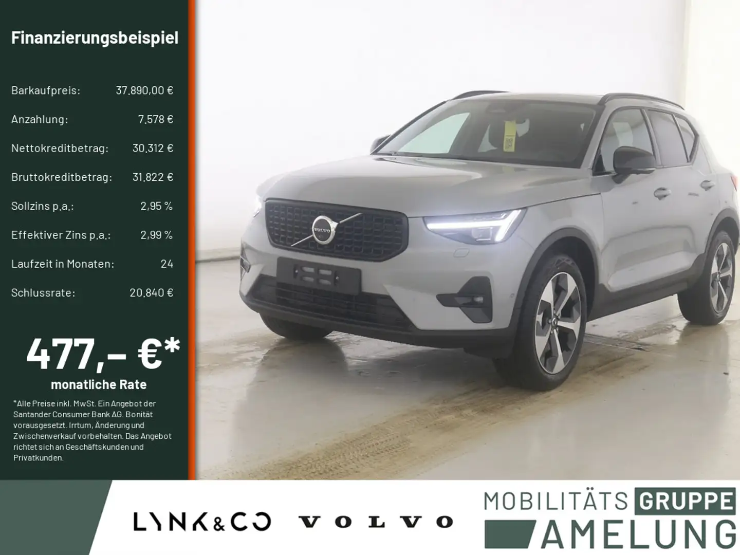 Volvo XC40 B3 B Plus Dark SHZ LED H/K ACC PANO 360° Grau - 1