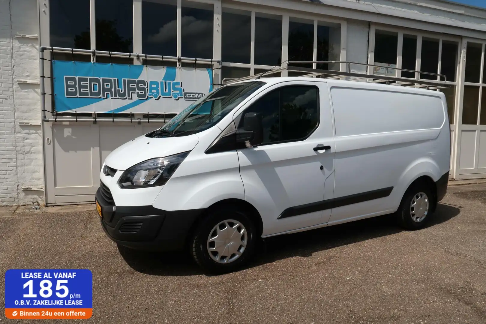 Ford Transit Custom 2.2 TDCI L1H1 | AIRCO | BIJRIJDERSBANK | TREKHAAK Wit - 1