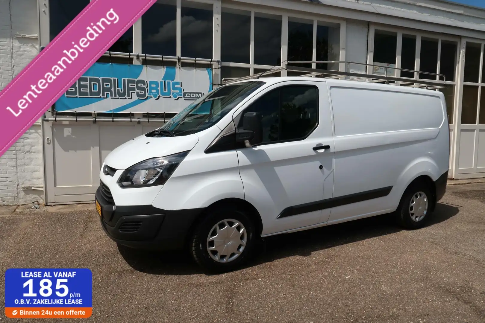 Ford Transit Custom 2.2 TDCI L1H1 | AIRCO | BIJRIJDERSBANK | TREKHAAK Wit - 1