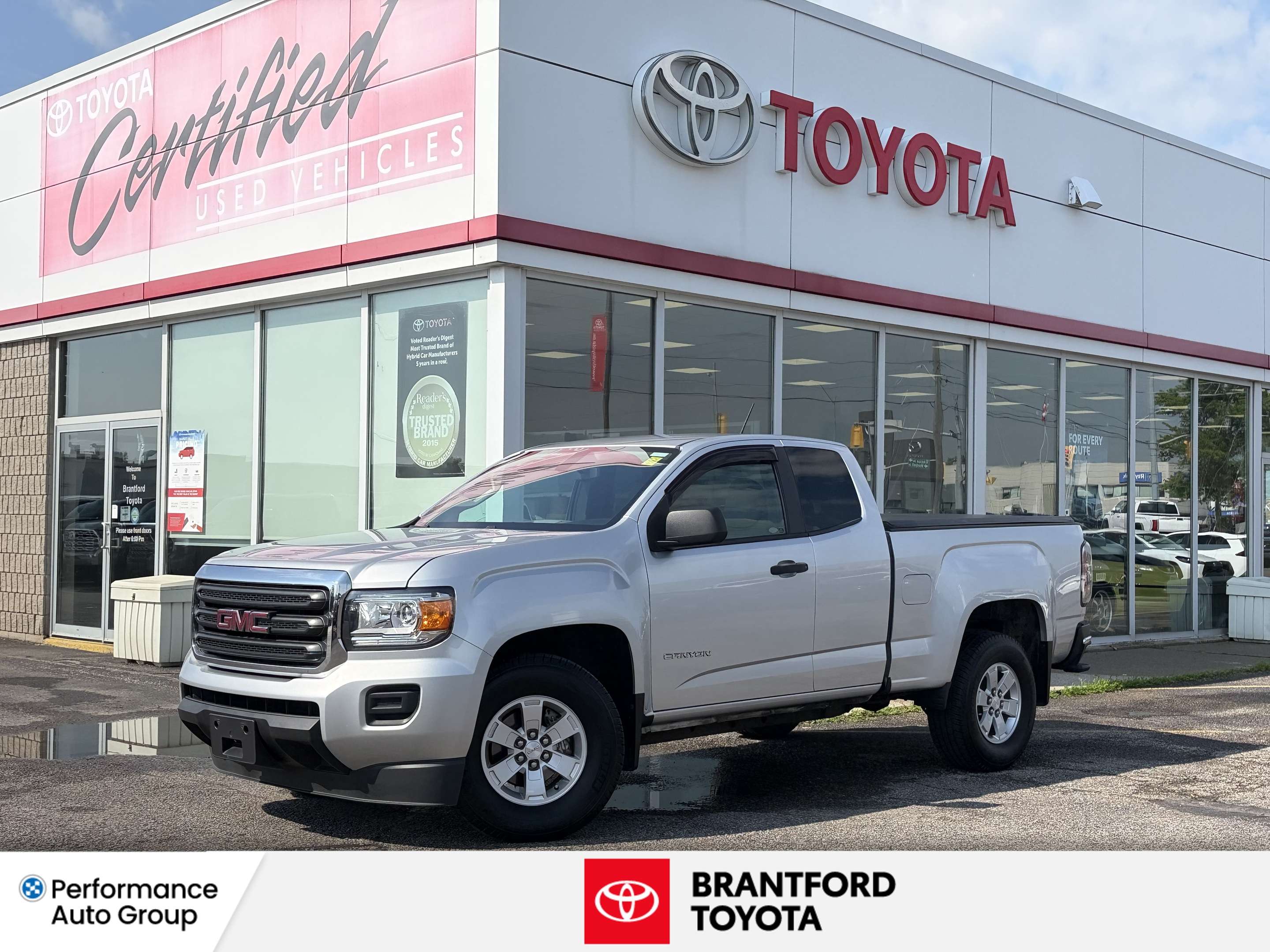 Silver 2015 GMC Canyon Pickup Truck 4X2 Manual