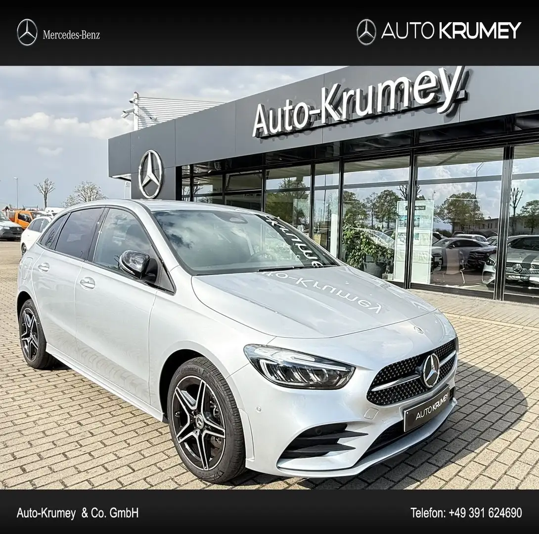 Mercedes-Benz B 250 e AMG Line+Night+Totwinkel+LEDNavi/Styling Silber - 1
