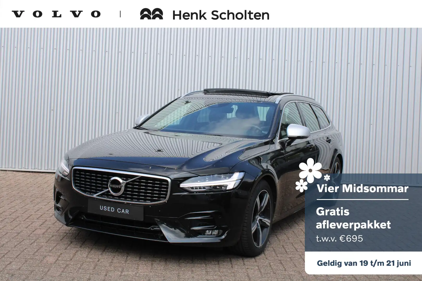 Volvo V90 2.0 T4 Business Sport | Panorama Dak | Head up Dis Noir - 1