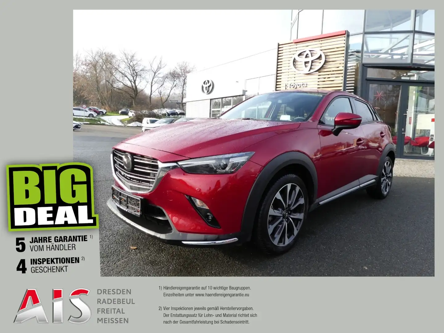 Mazda CX-3 2.0 SKYACTIV-G 121 Sports-Line ACC+LED+Navi Rouge - 1