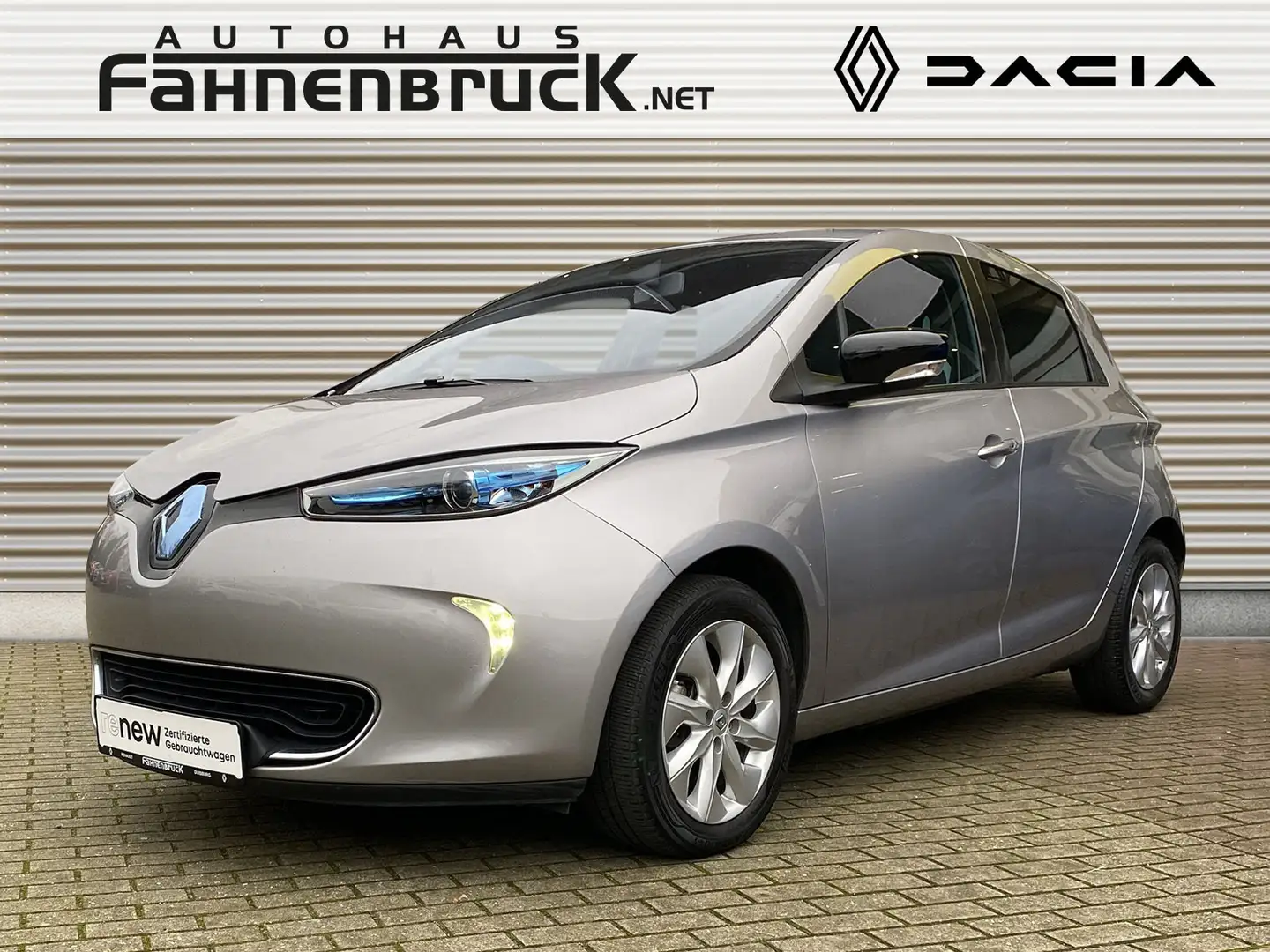 Renault ZOE Intens 22kWh Batteriemiete  PDC Rückfahrkam. Grau - 1
