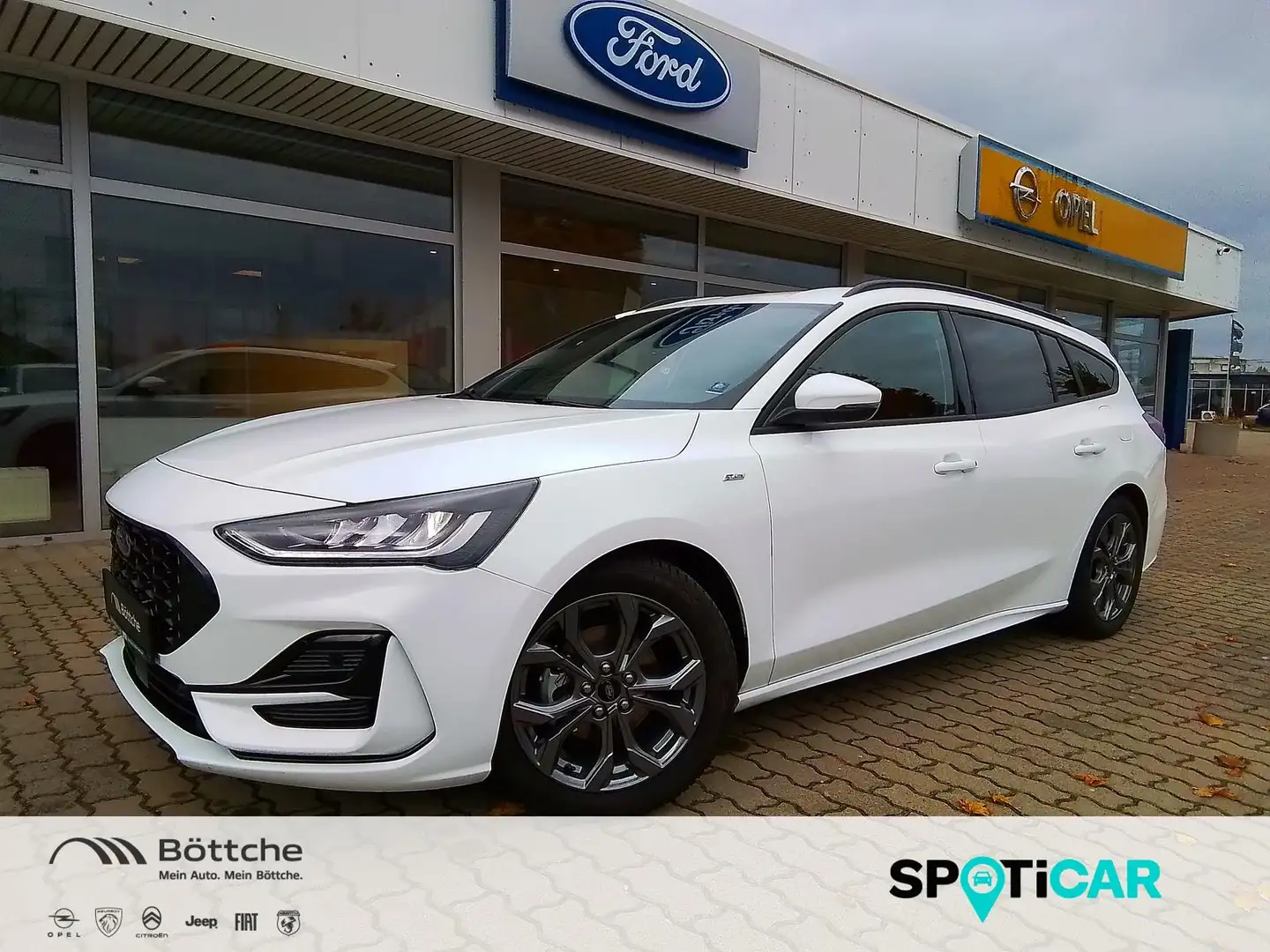 Ford Focus Turnier ST-Line 1.0 EcoBoost LED/Navi/SHZ/Kamera Blanc - 1