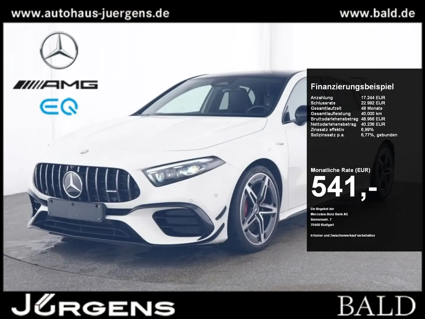 Mercedes-Benz A 45 AMG S 4M+ Aero/Night/Pano/360/Burm/HUD/MLB Wit - 1