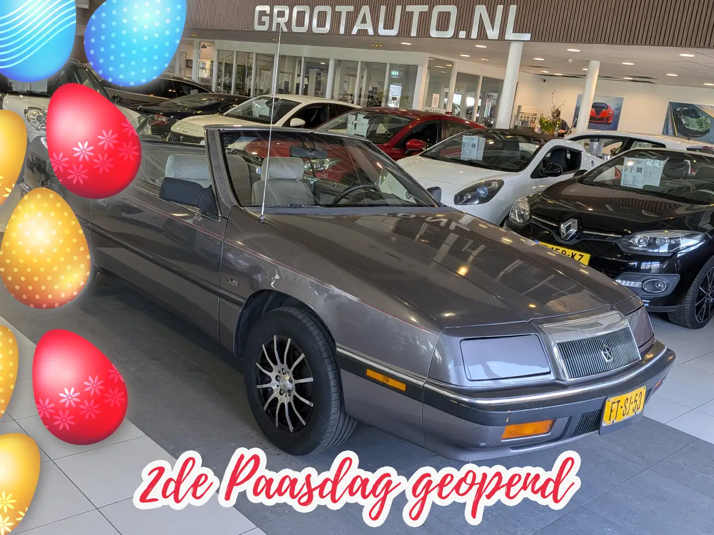 Chrysler Le Baron LeBaron 3.0i V6 Convertible Automaat Airco, Stuurb Gris - 1