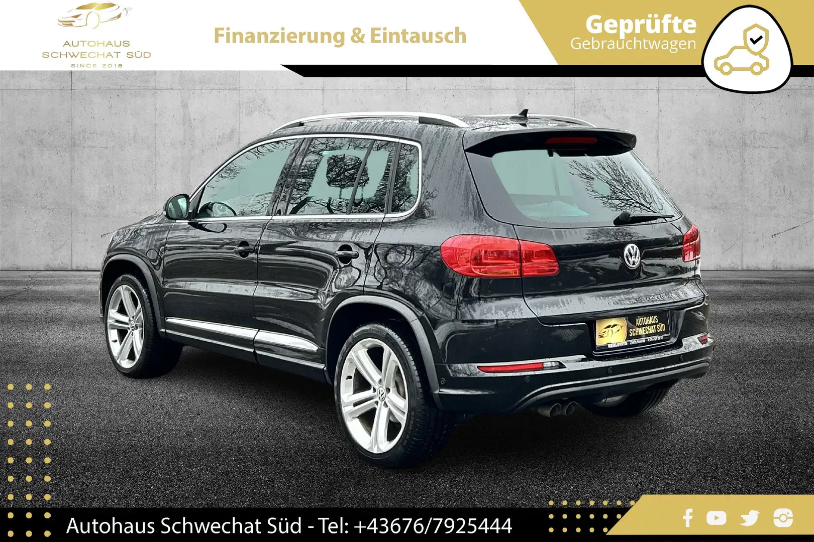 Volkswagen Tiguan 4Sports TDI 4Motion // R-LINE PAKET // NAVI // Schwarz - 2