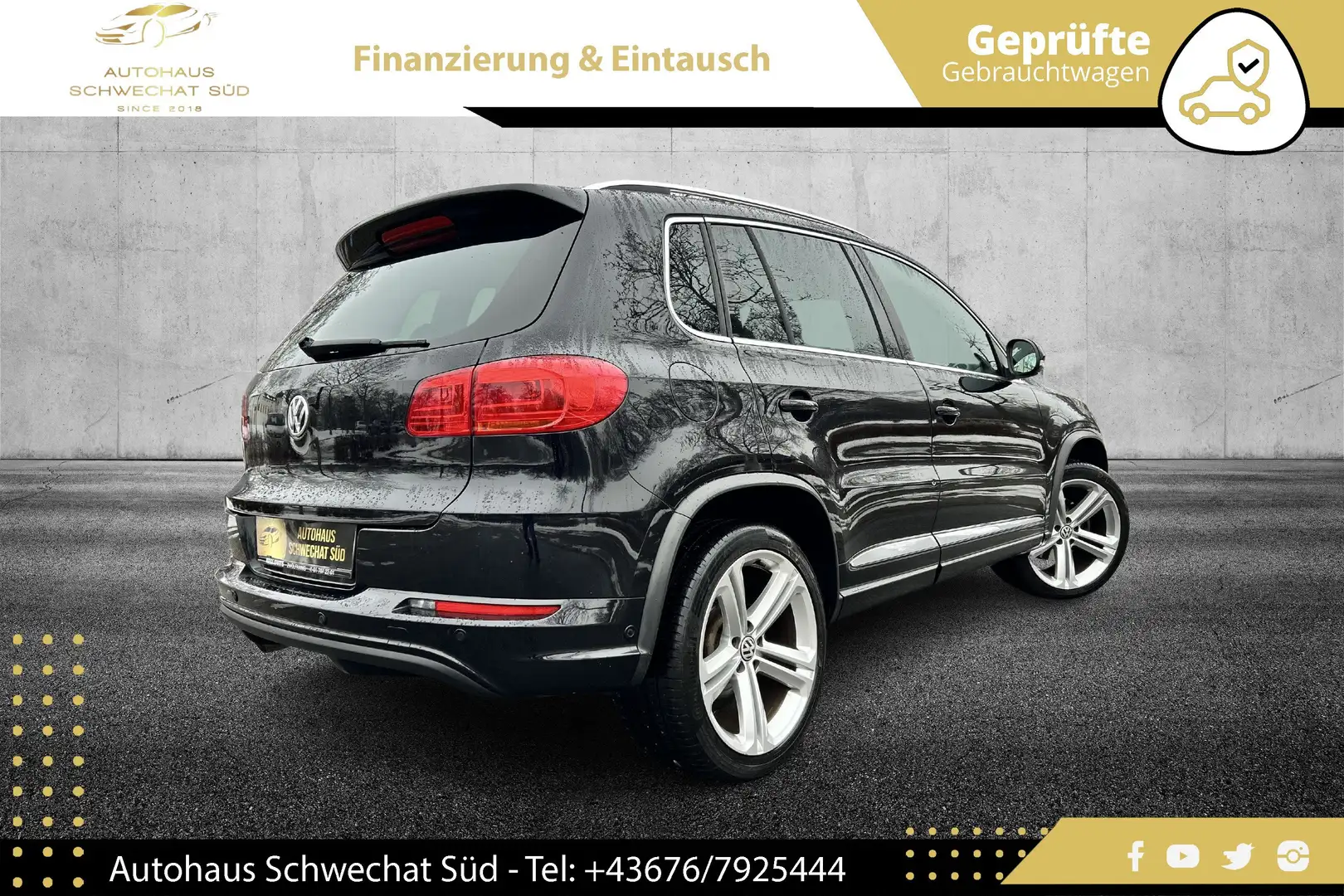 Volkswagen Tiguan 4Sports TDI 4Motion // R-LINE PAKET // NAVI // Schwarz - 2