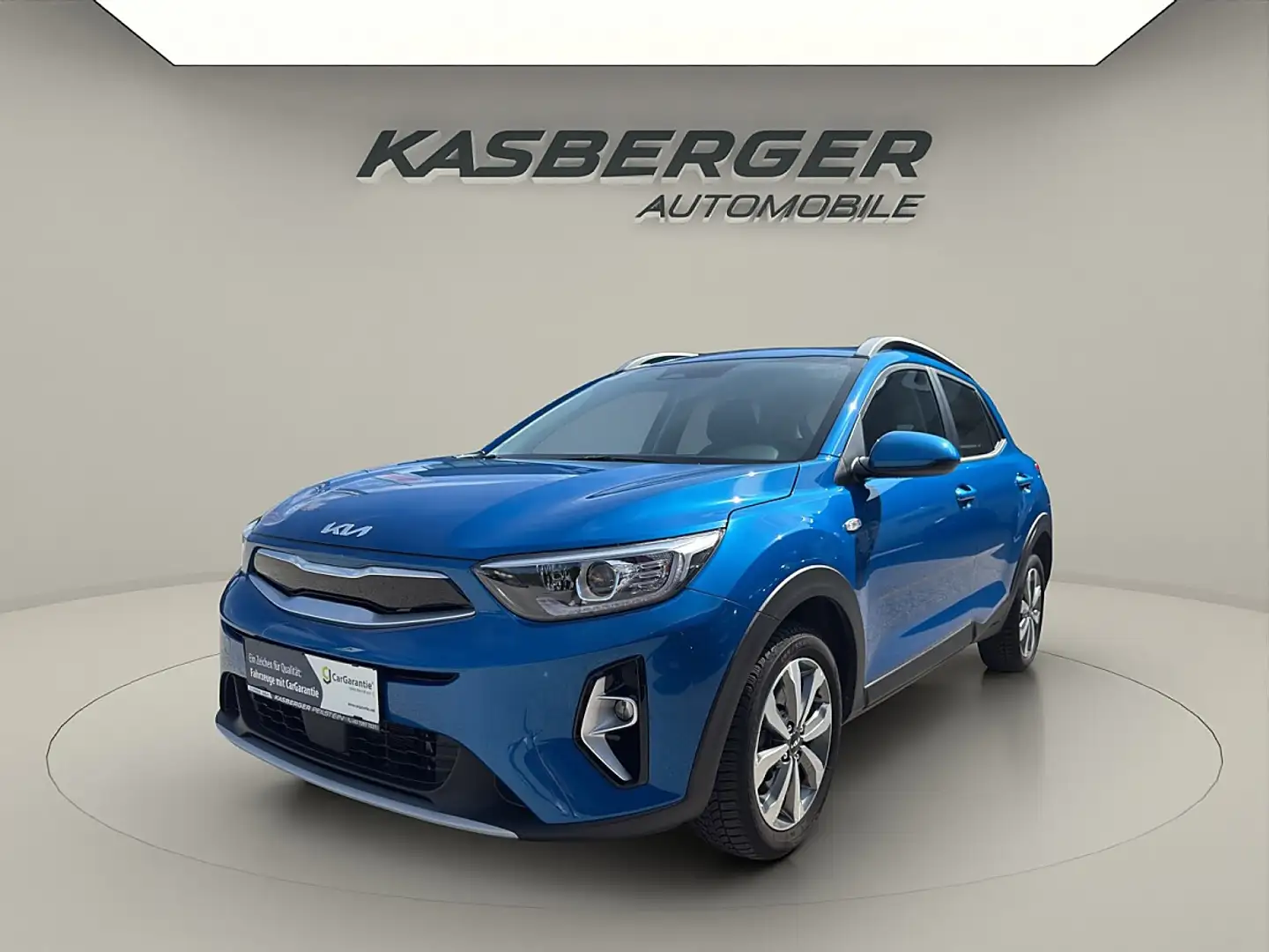 Kia Stonic 1,0 TGDI GPF ISG Silber DCT Aut. Blau - 1