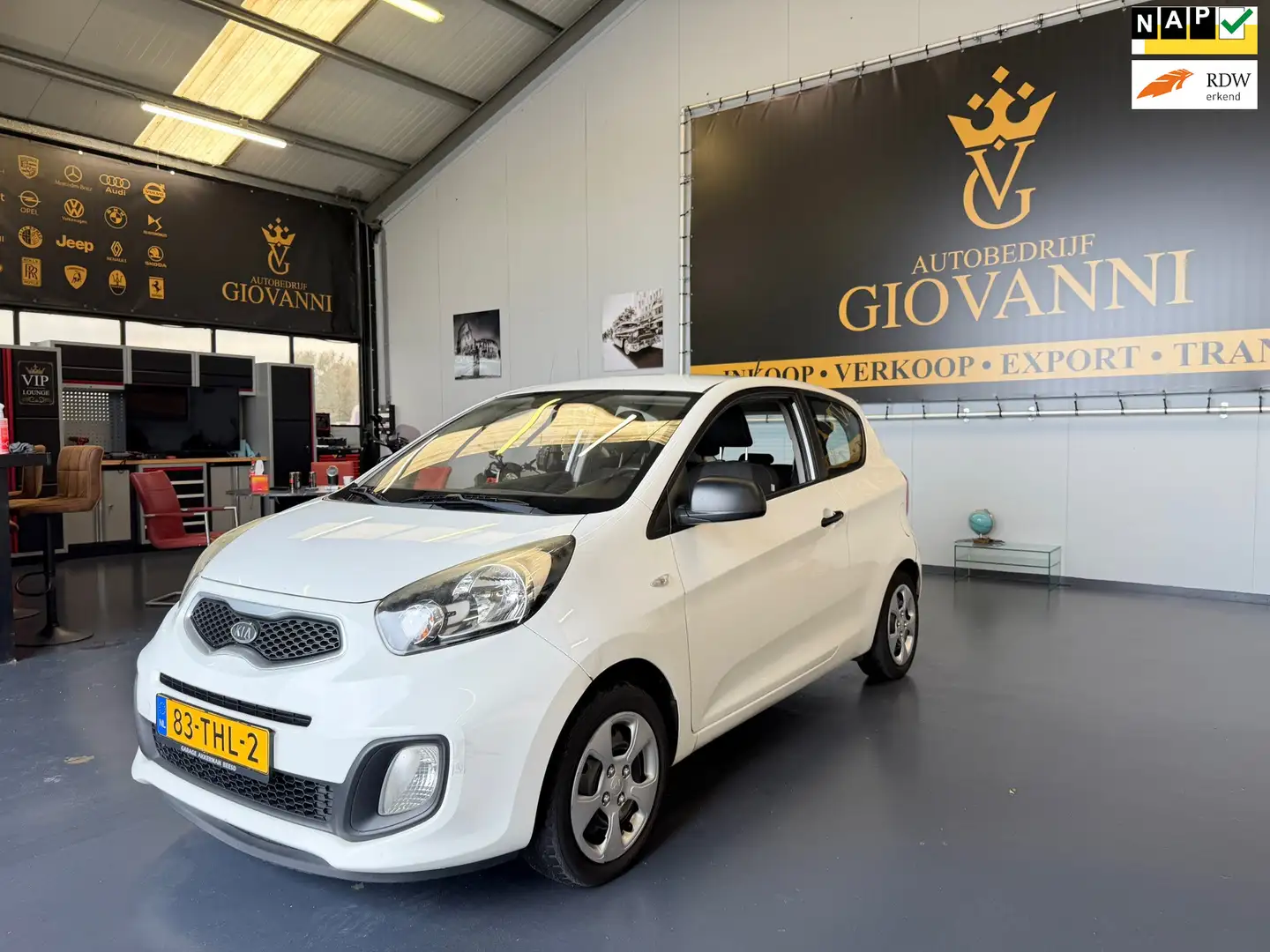 Kia Picanto 1.0 CVVT Airco inruilen is mogelijk Wit - 1