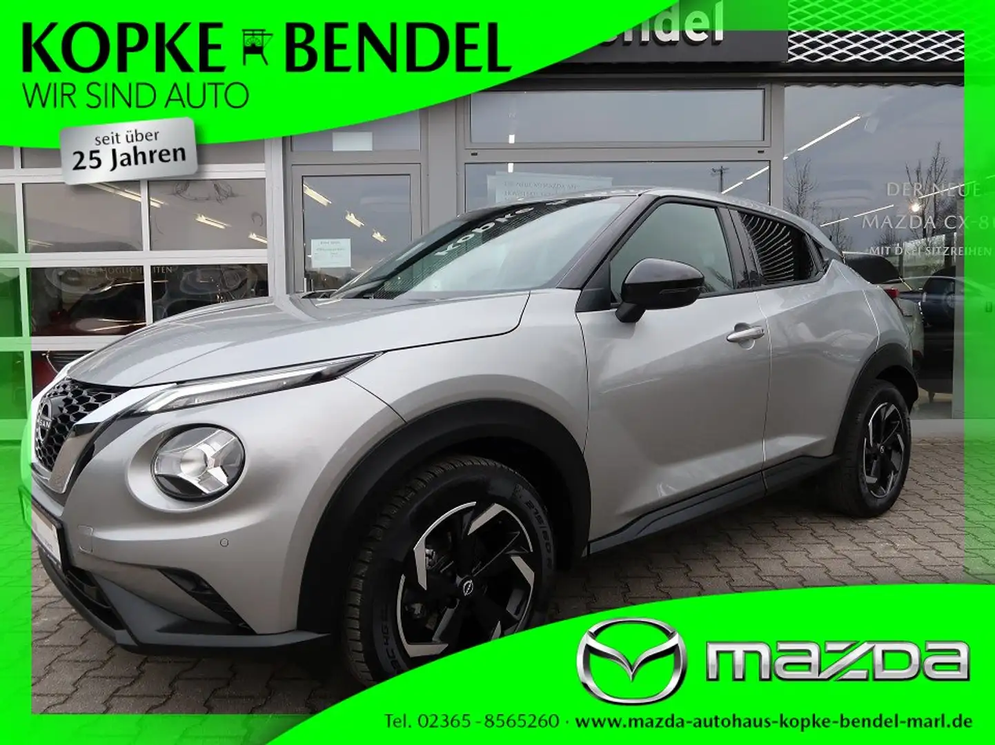Nissan Juke 1,0 DIG-T N-Connecta*1 Hand*Top*Viele Extras* Juke Stříbrná - 1