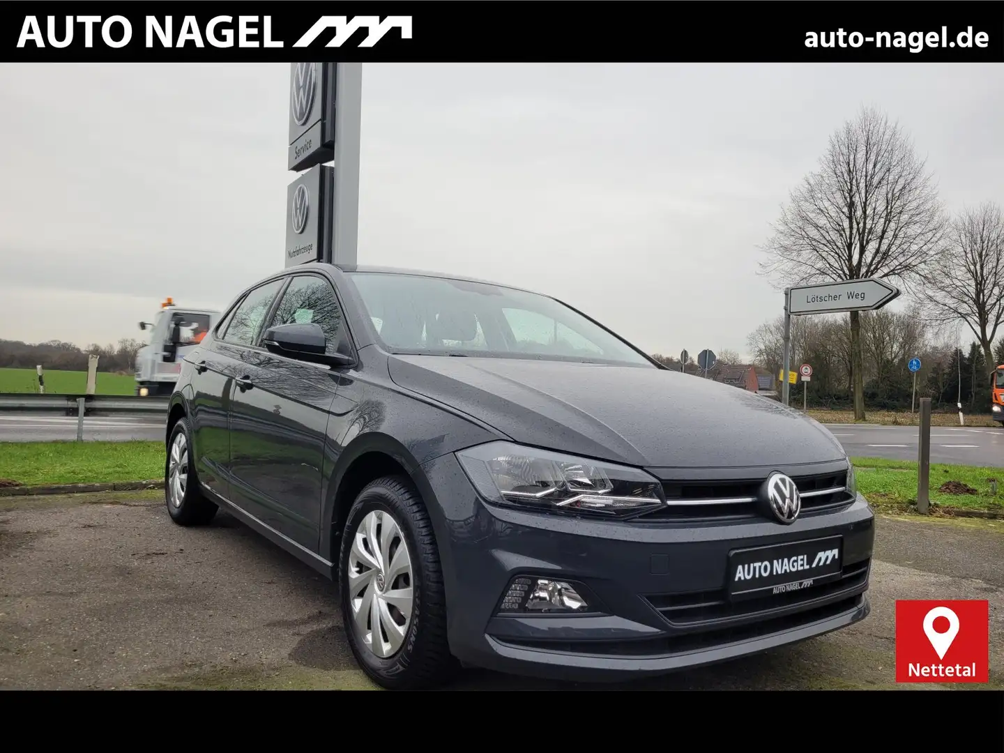Volkswagen Polo Polo 1.0 TSI Comfortline Euro 6d Klimaautomatik Grau - 1