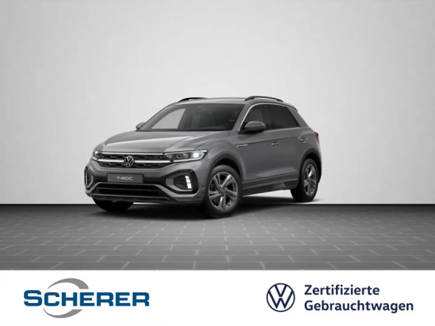 Volkswagen T-Roc T-ROC R-Line 1.5 l TSI DSG MATRIX-LED RFK AHK SH Grau - 1