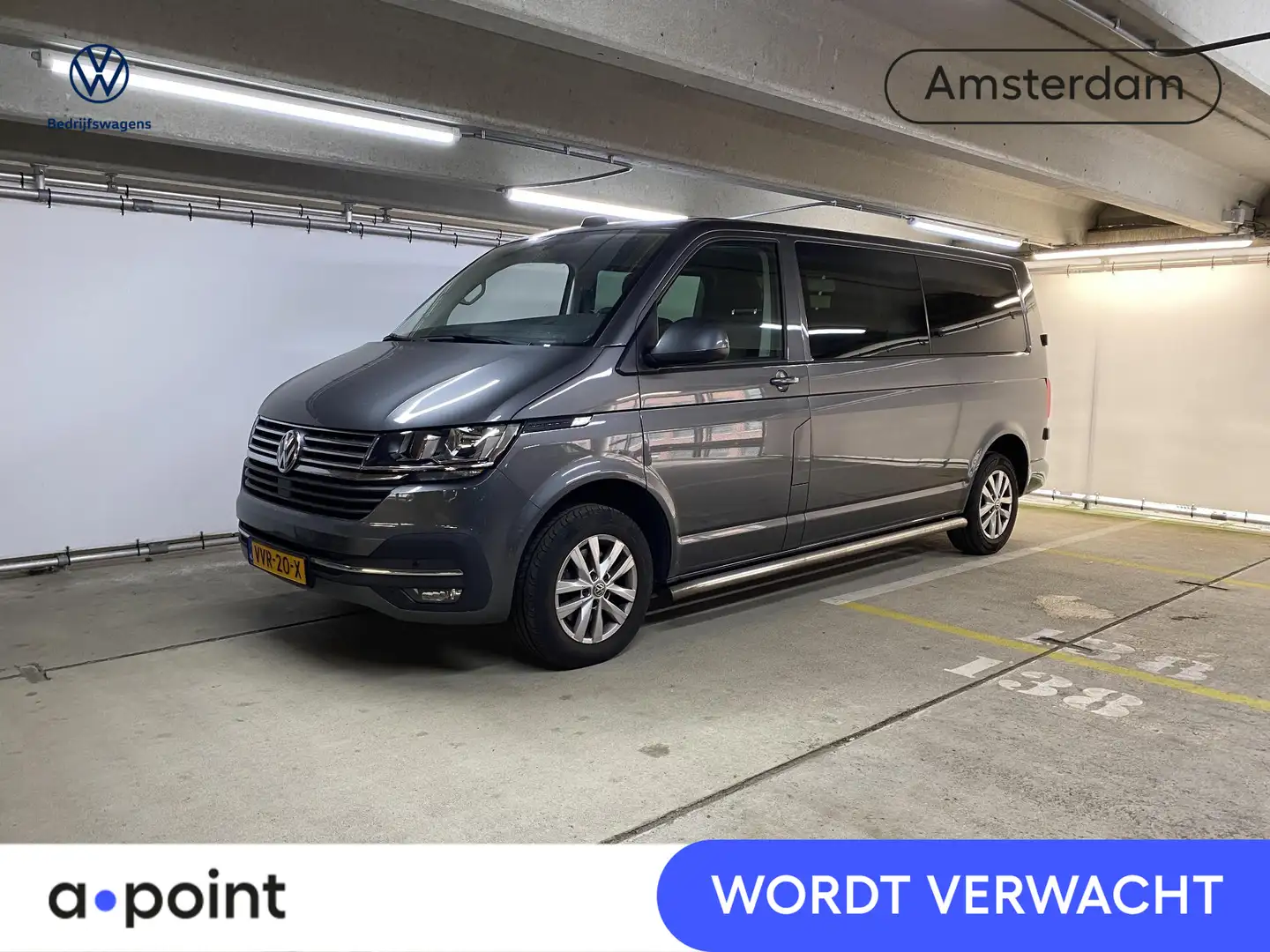 Volkswagen T6.1 Transporter 2.0 TDI L2H1 30 DC 150 pk Automaat | Verlengde gar Grijs - 1