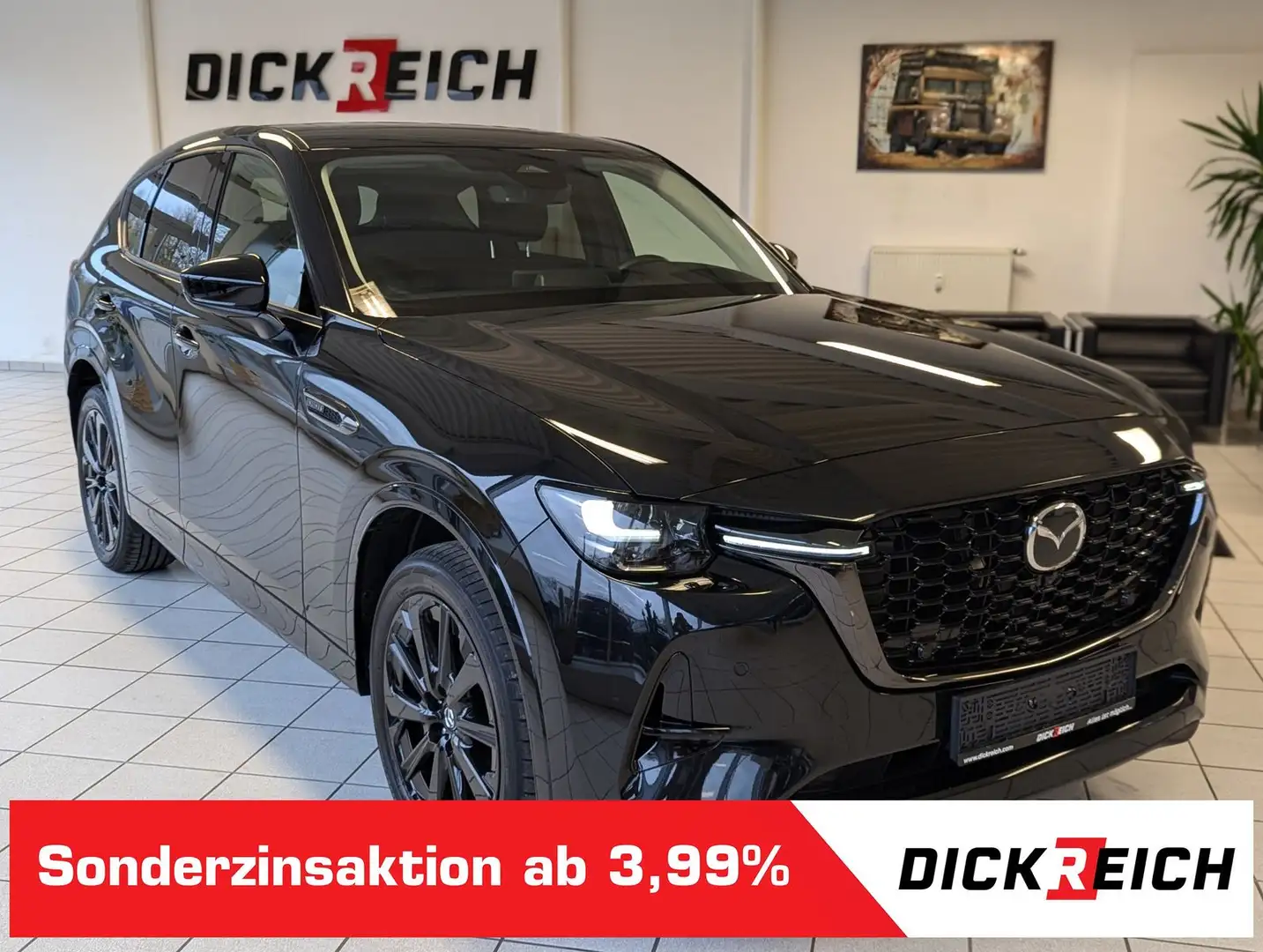 Mazda CX-60 e-SKYACTIV-D 254 HOMURA AWD Pano HUD Bose Schwarz - 1