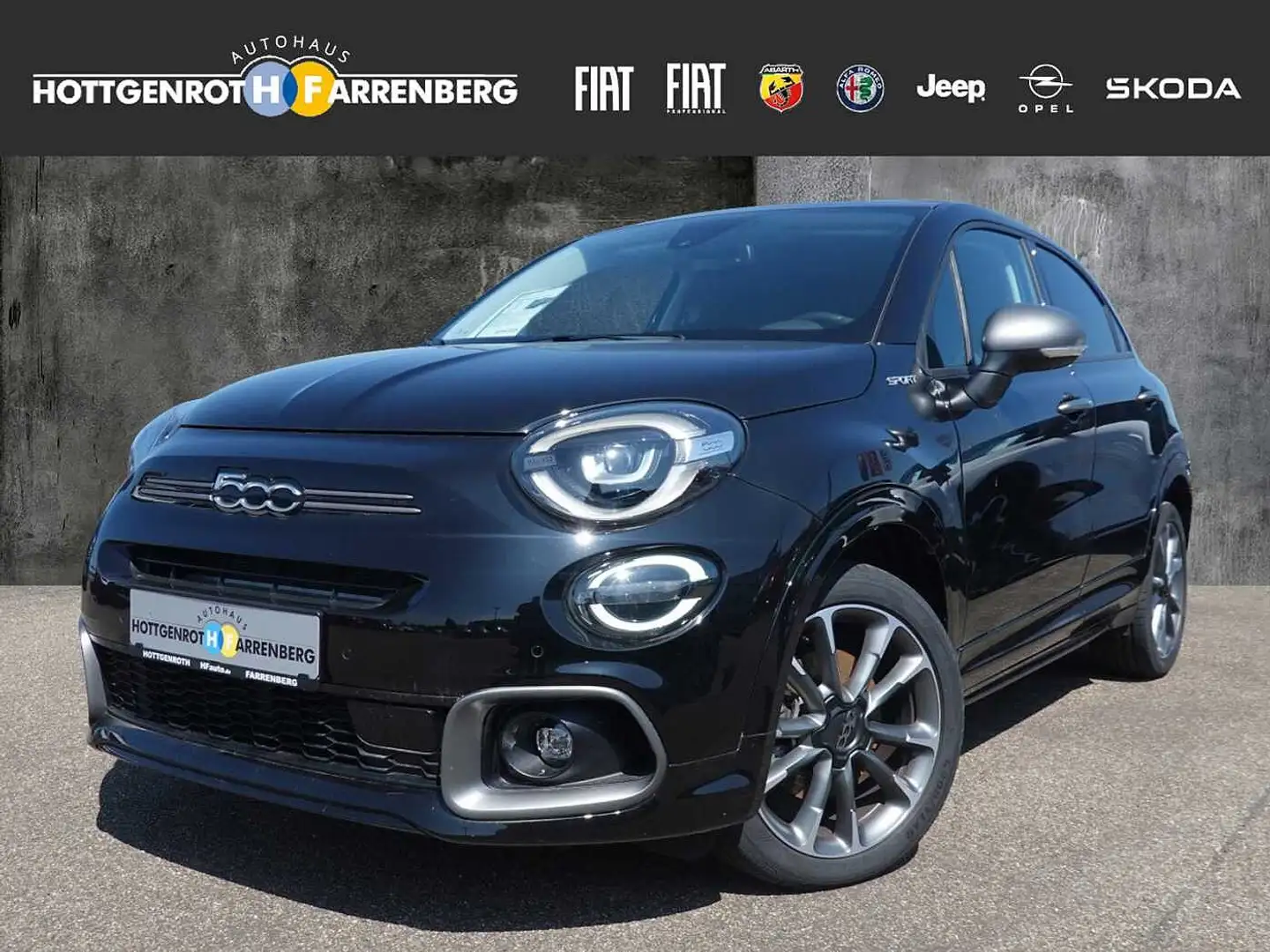 Fiat 500X Dolcevita 1.5 GSE Hybrid Sport Panorama-SD Schwarz - 1