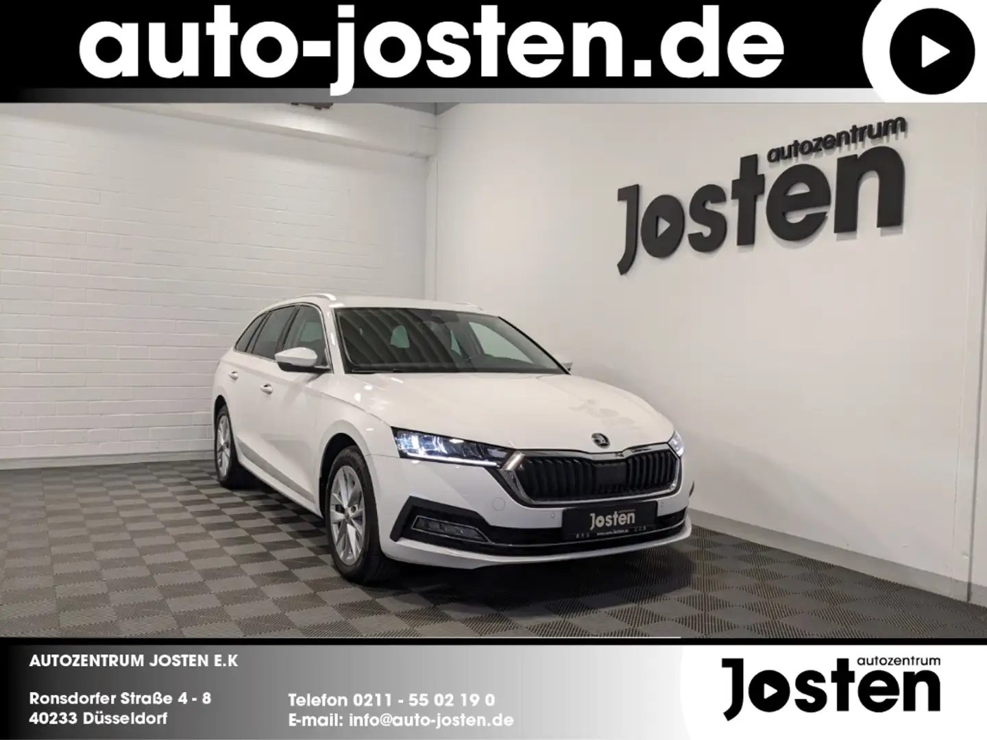 Skoda Octavia Combi Style 2.0 TDI Navi RFK HUD CarPlay Memo Blanc - 1