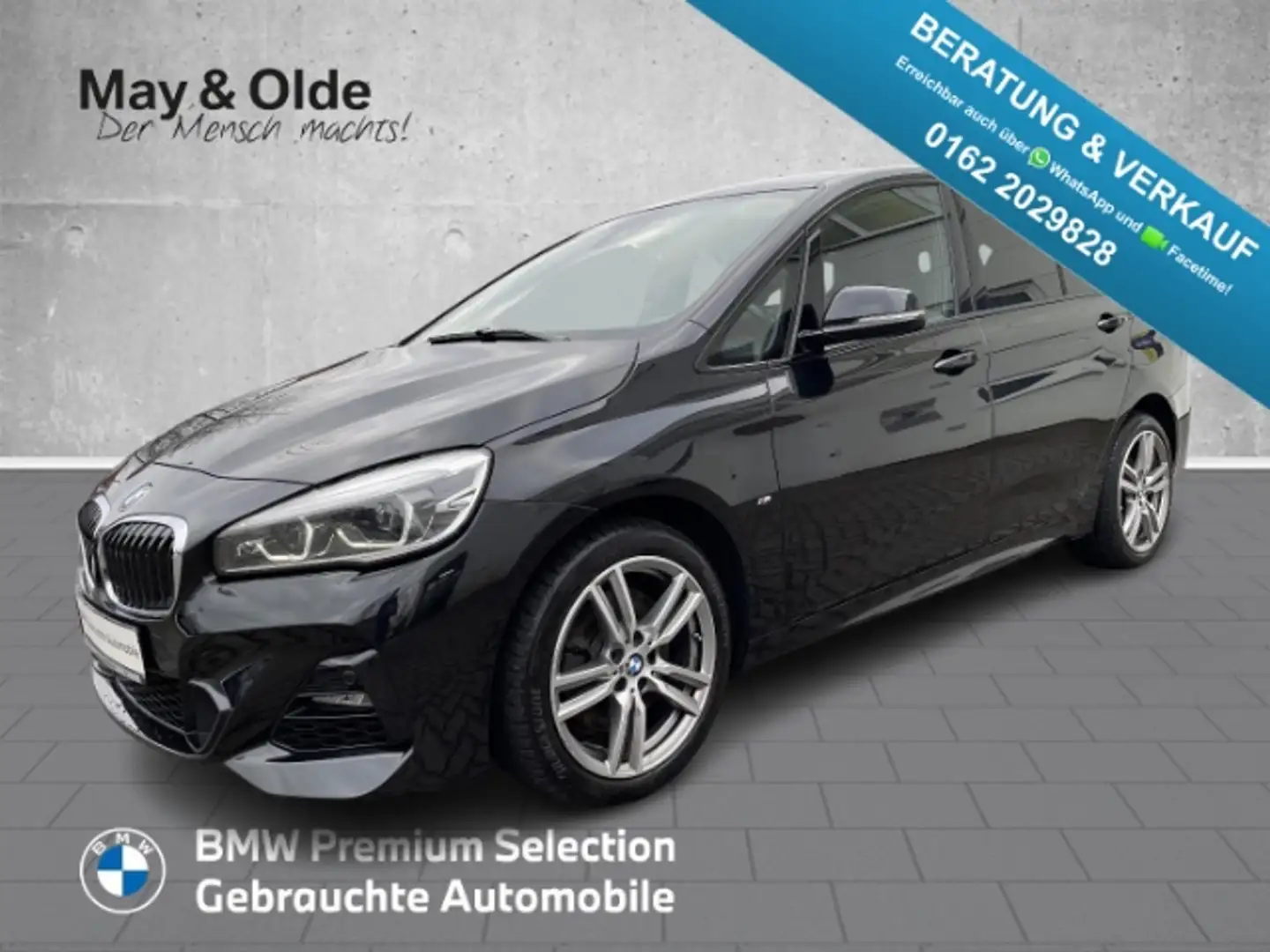 BMW 220 Gran Tourer d xDrive M-Sport HUD Navi H/K ACC El. Nero - 1
