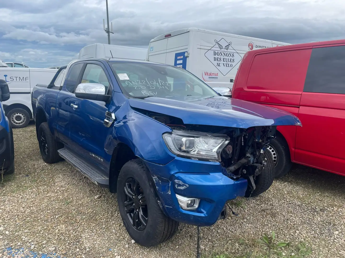 Ford Ranger 2.0 EcoBlue Bi-turbo 213 BVA10 Limited / FY226 Bleu - 1
