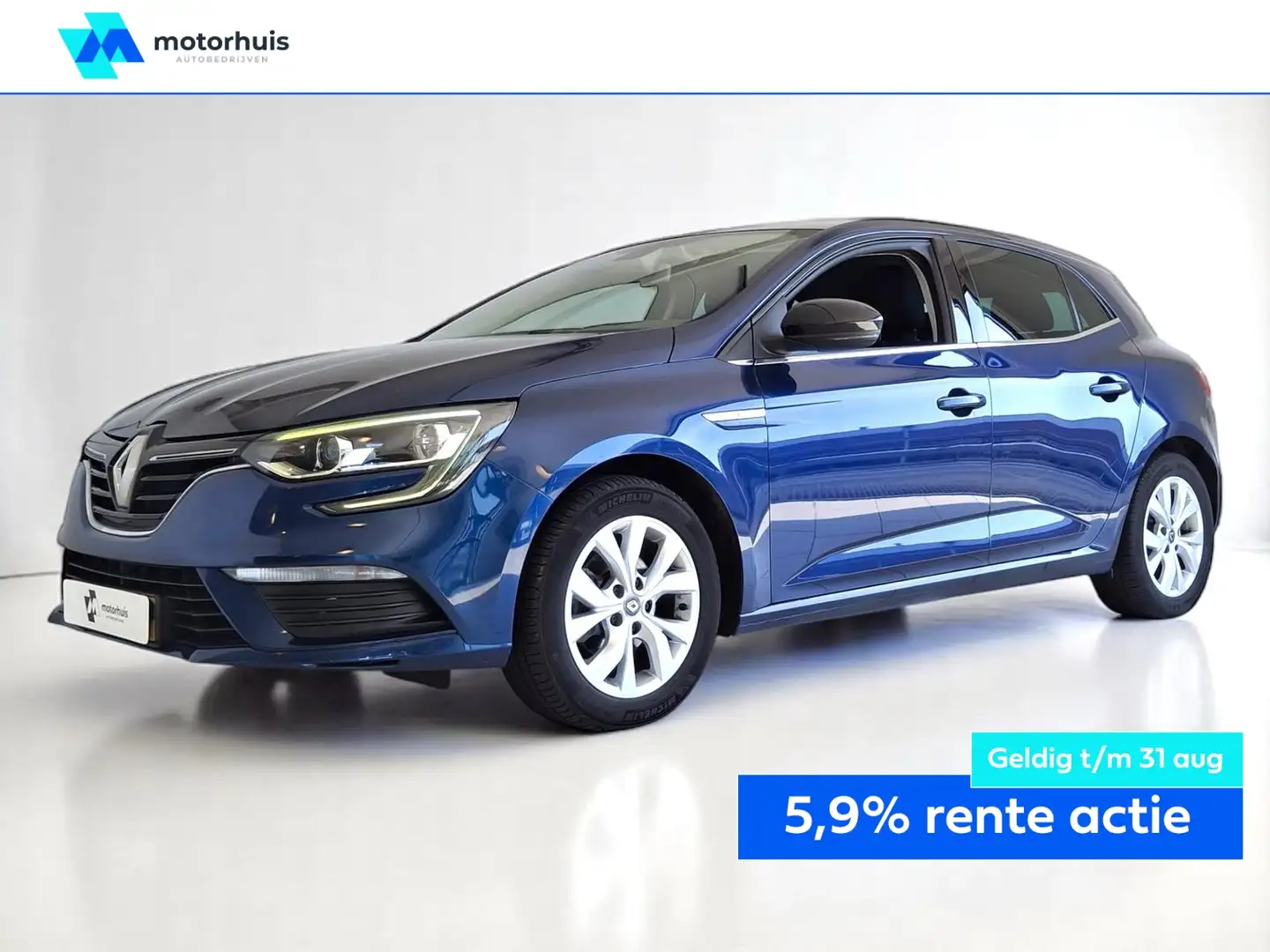 Renault Megane Hatchback 1.3 Energy TCe 115pk Limited Blauw - 1